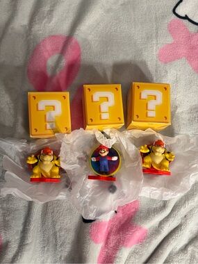 McDonald’s x Mario Galaxy Movie figures and keychains: 1 Mario, 2 Bowser